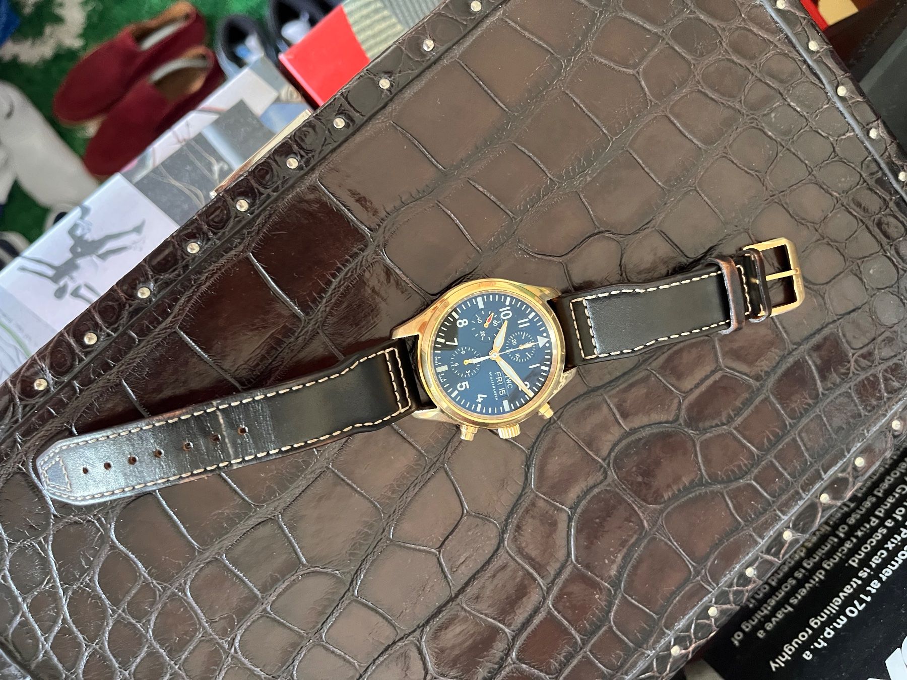 IWC Uhren: IWC Pilot Chronograph Rose Gold – Gebraucht aus Genève von 3M_JR 1