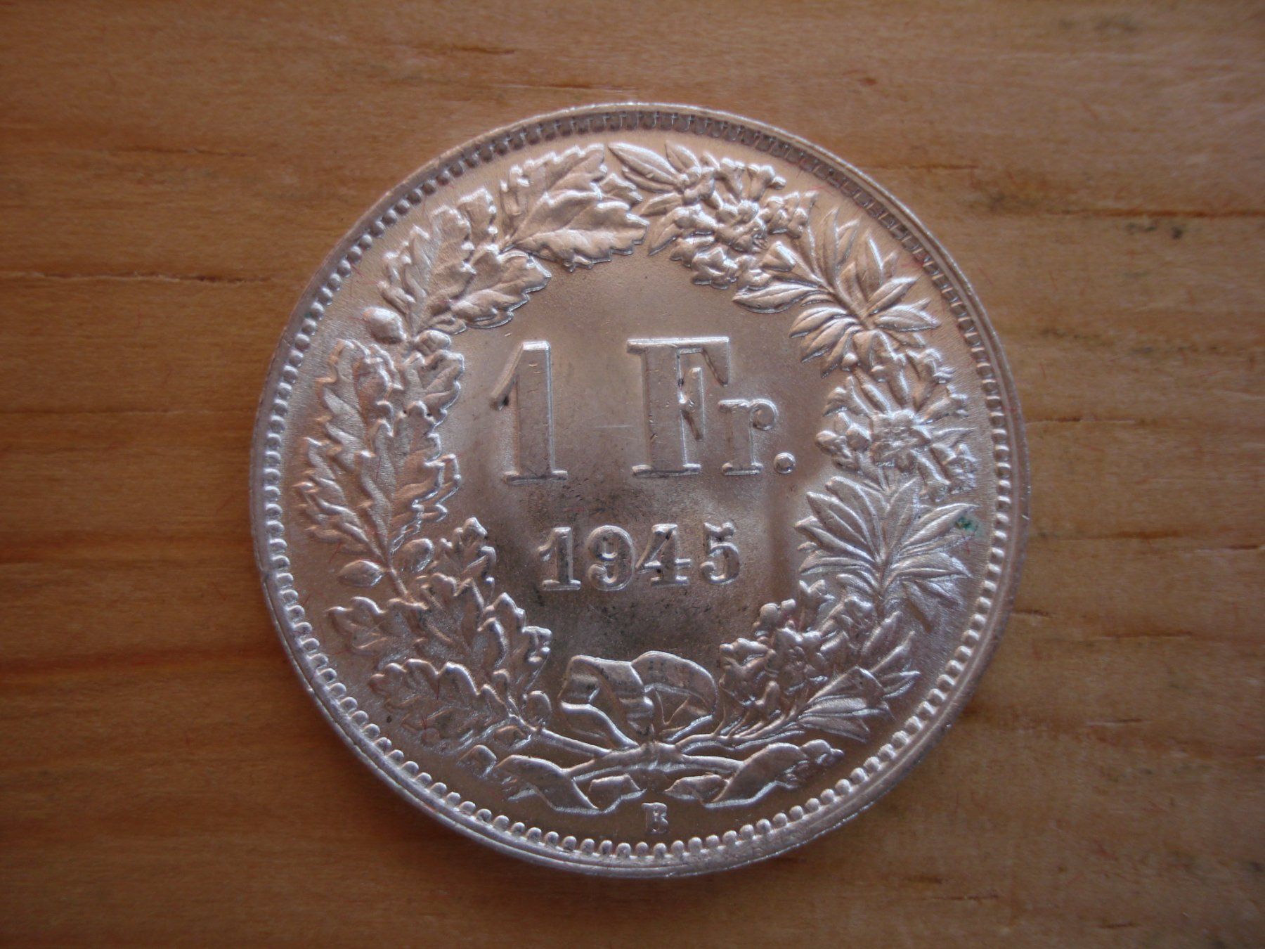Alle Münzen: (C1) 1 Franken 1945 STGL – Gebraucht aus Erlach von Net-Coins
