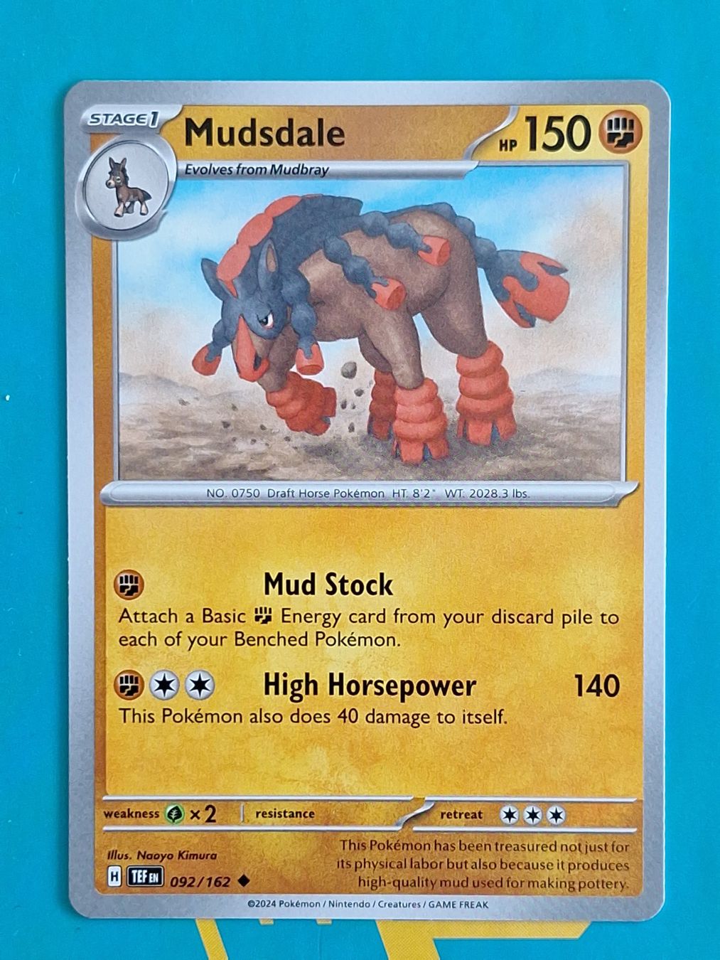 Pokémon Carte collezionabili: Mudsdale - Temporal Forces Pokemon - #7.1 – Usato da Altstätten SG venduto da GGsGameshop