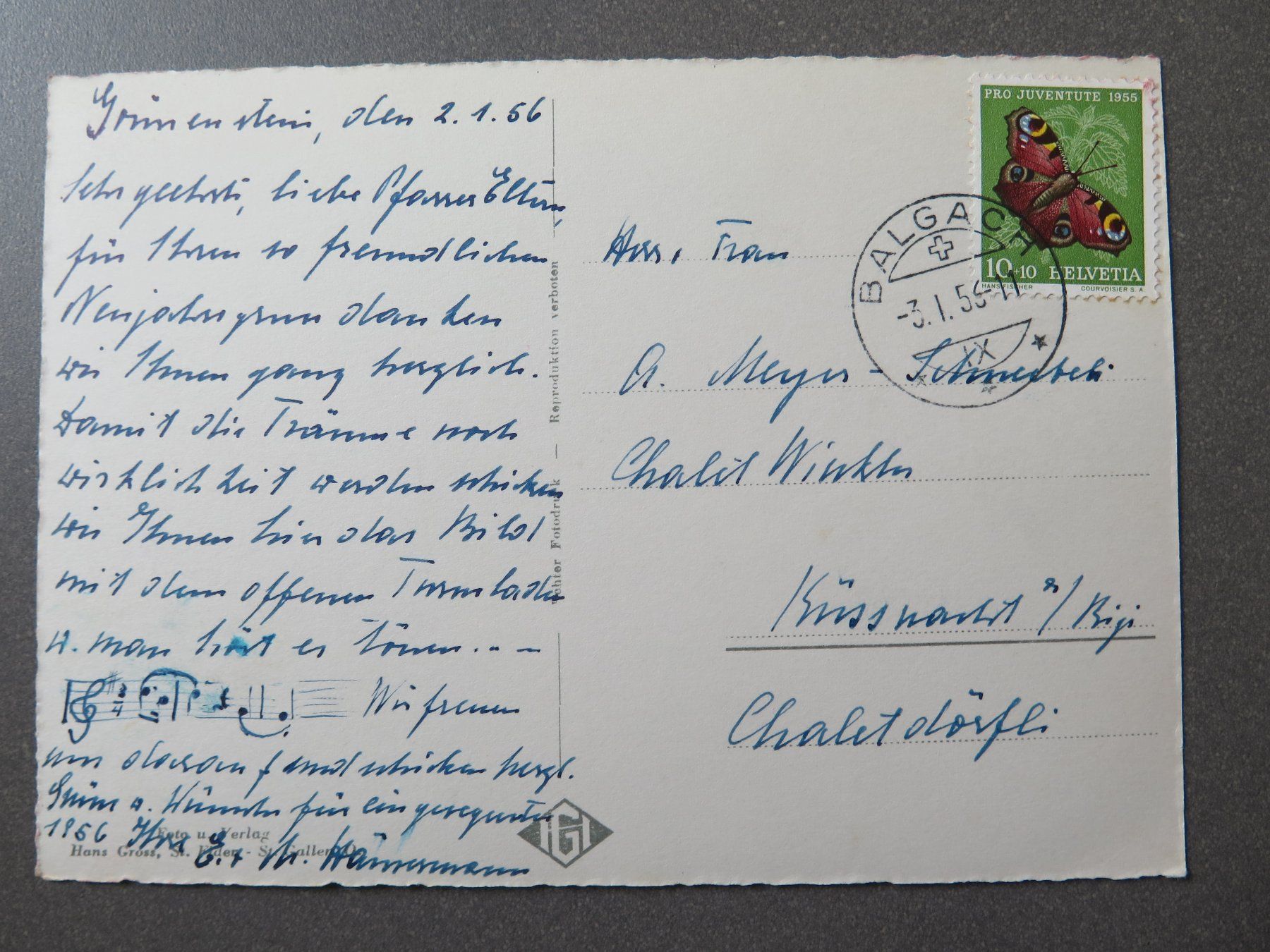 Ansichtskarten: BALGACH – Gebraucht aus Wittenbach von lipasal 2