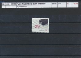 2009 "Von Gutenberg zum Internet", ** postfrisch