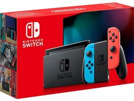 Nintendo Swicth Console, rouge néon/bleu néon
