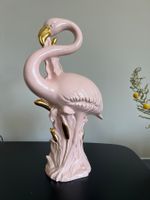 Flamingo Figur Rosa/Gold Retro Vintage Deko