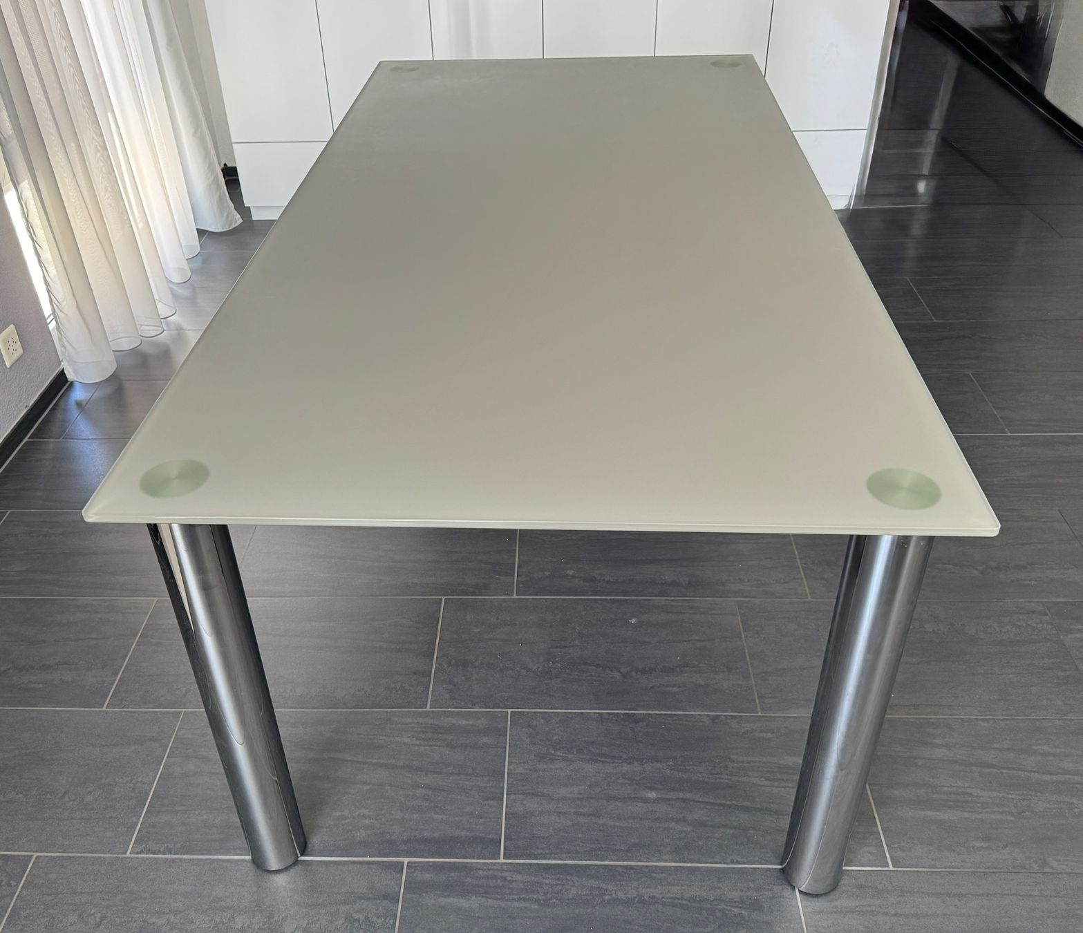 Tische: Esstisch Glas rechteckig – Gebraucht aus Biberist von Blue56 1