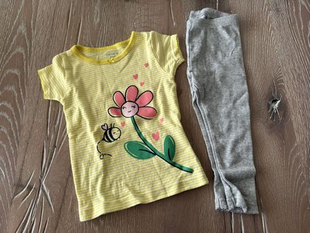 Carter’s Sommer-Outfit Gr. 80  T-Shirt+Leggins 🌼🐝