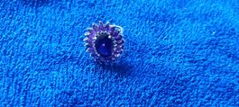 Fingerring Silber mit Schmuckstein