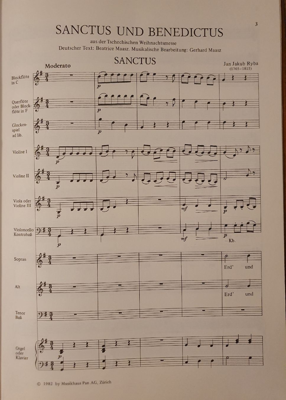Libri: Ryba: Sanctus und Benedictus, gemischter Chor, top! – Nuovo (secondo la descrizione) da Zürich venduto da Philotimo 1