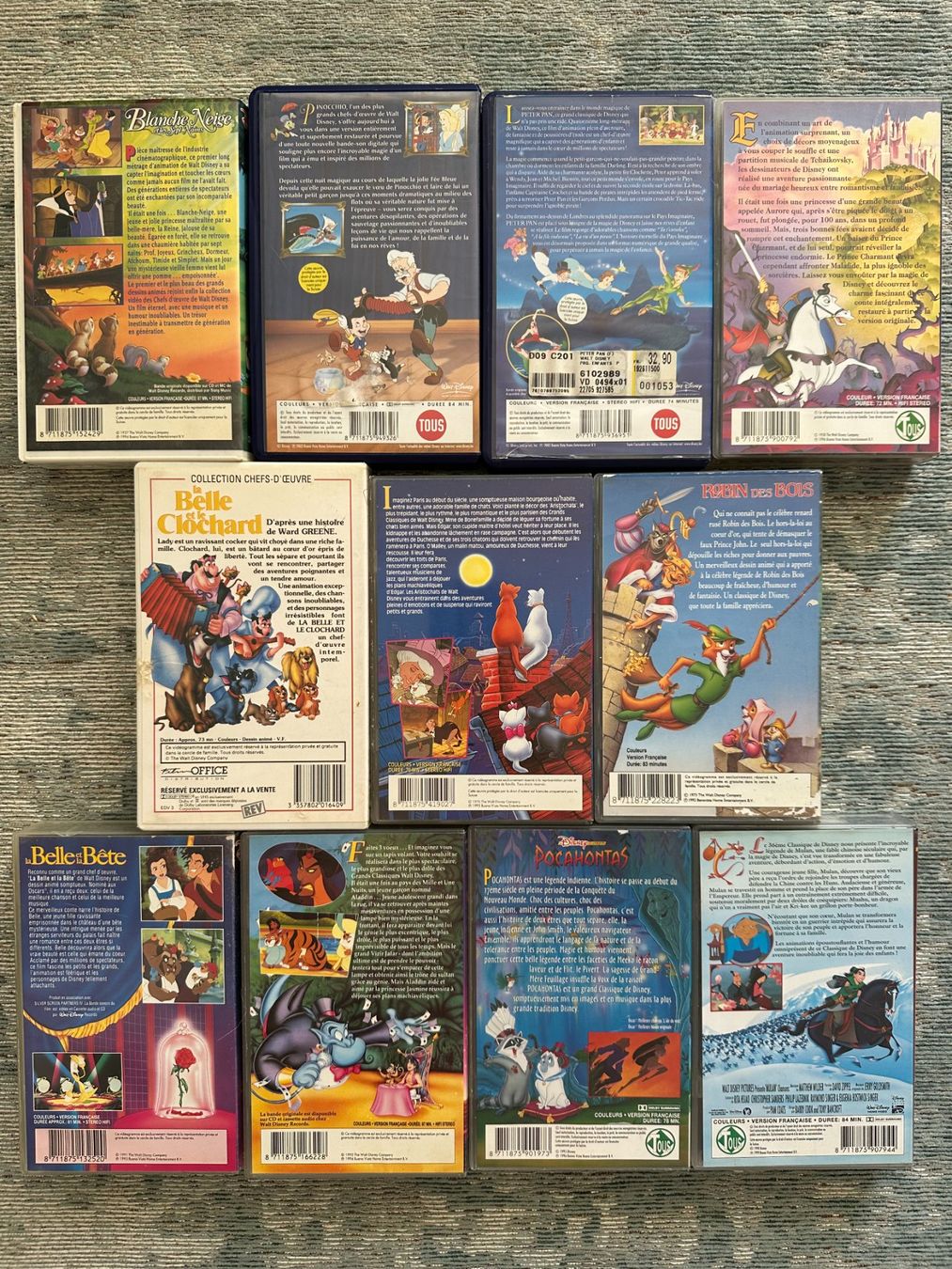 Alle VHS: Disney VHS Collection Cartoons 11 Cassettes – Gebraucht aus Couvet von Aura_aura 1