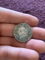 2 Fr. Silbermünze Helvetia 1879 