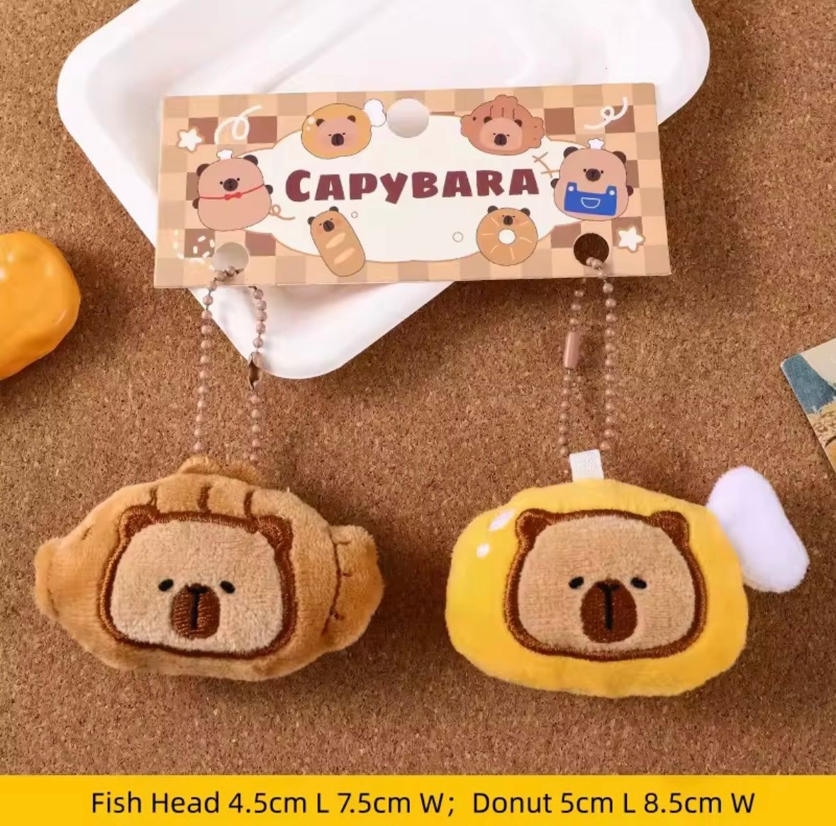 Portachiavi: 6 PCS  - Porte clé, capybara (no repeat) – Nuovo e nell'imballaggio originale da Collombey venduto da Cards07 2