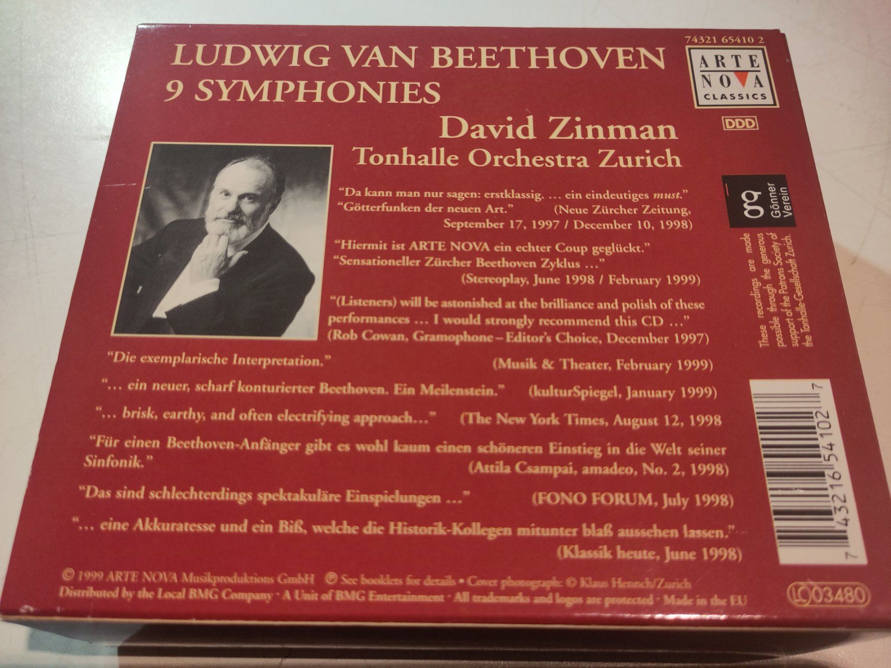 CD: Beethoven 9 Symphonien – Nuovo e nell'imballaggio originale da Aarwangen venduto da Riverman 1