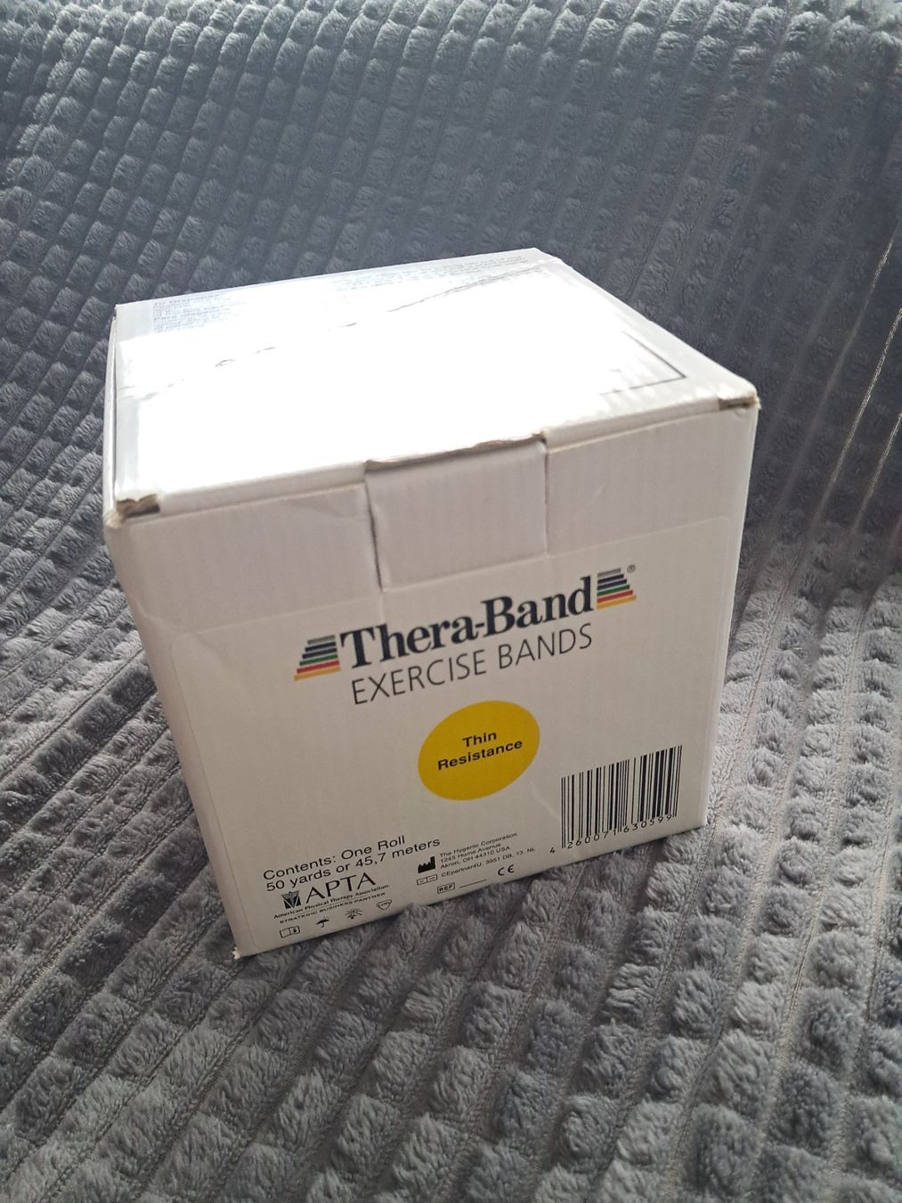 Sonstiges zum Basteln & Handarbeiten: "TheraBand" gelb, leicht, 45,7 m – Neu und originalverpackt aus Weinfelden von Da-ryn01 2
