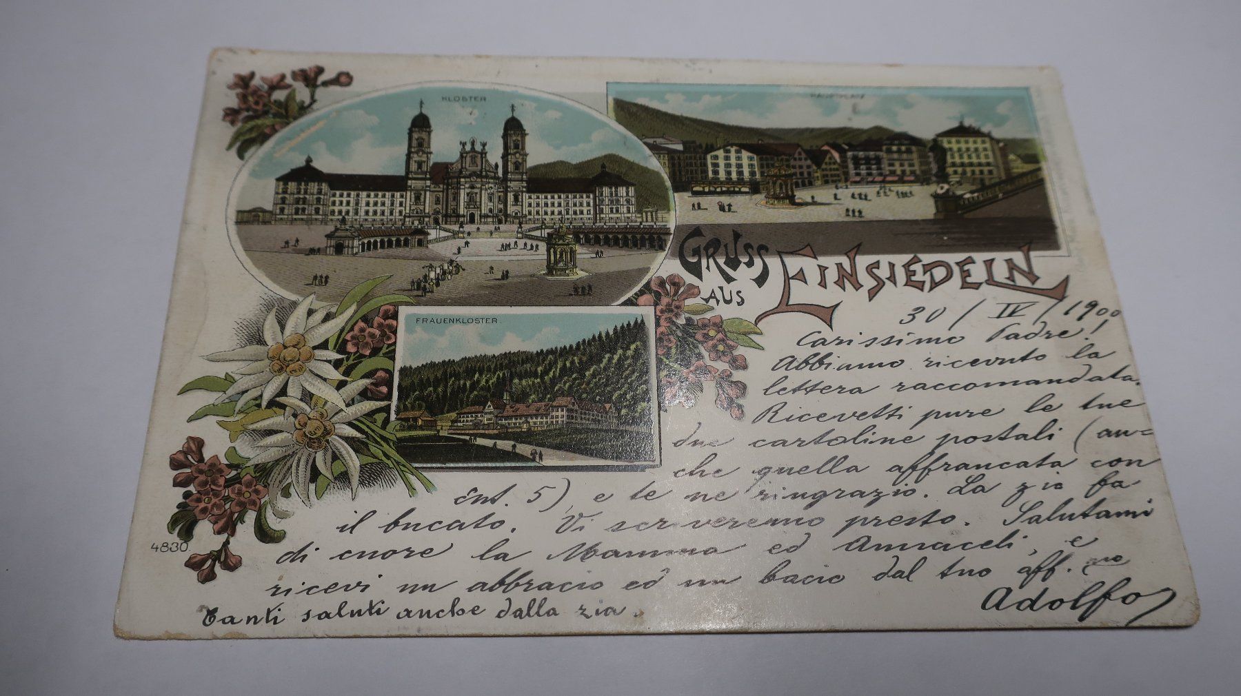 Cartoline postali: Gruss aus Einsiedeln 1900 – Usato da Cormoret venduto da Pascalll2001 1