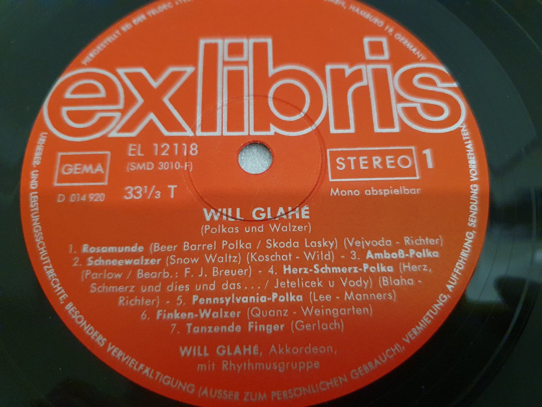 Dischi in vinile: Will Glahé – Polkas Und Walzer – Usato da Uster venduto da Vinyl-Leidenschaft 3