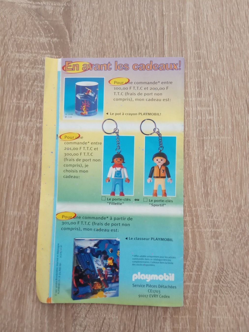 Documenti: Brochure articles complèmentaires Playmobil 1997 FR – Usato da Champtauroz venduto da Ozu917 1