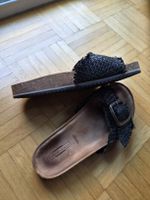 Damen Echt-Leder Slippers (37)