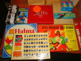 Nostalgische Gesellschaftsspiele Konvolut Retro