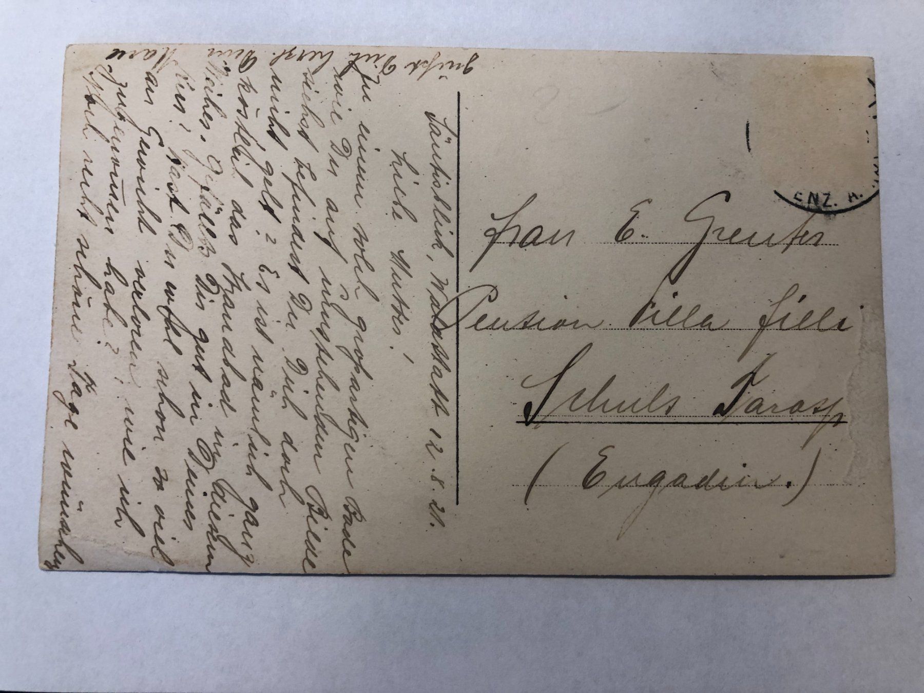 Cartoline postali: Hotel & Pension Sântisblick Waldstatt 1921 – Usato da Pfäffikon ZH venduto da Waltoversand 1