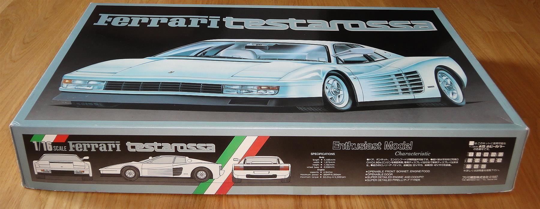Kit di modellismo & Modellini statici: FUJIMI FERRARI TESTAROSSA WHITE 1:16 – Nuovo (secondo la descrizione) da Frümsen venduto da Malibu69 8