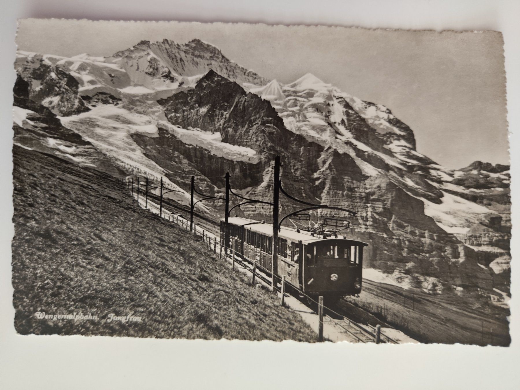 Cartoline postali: Wengernalpbahn mit Jungfrau ungelaufen – Usato da Ohmstal venduto da Lebensfreude05