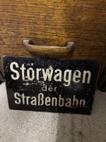 Vintage Strassenbahn-Schild "Storwagen", Rarität!
