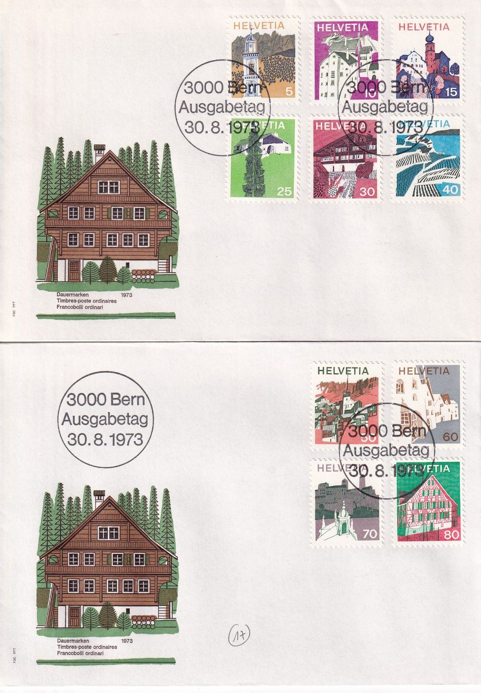 Tutti i francobolli: Lot 8 Briefe FDC 1973 - 1974 – Usato da Rossa venduto da becky05