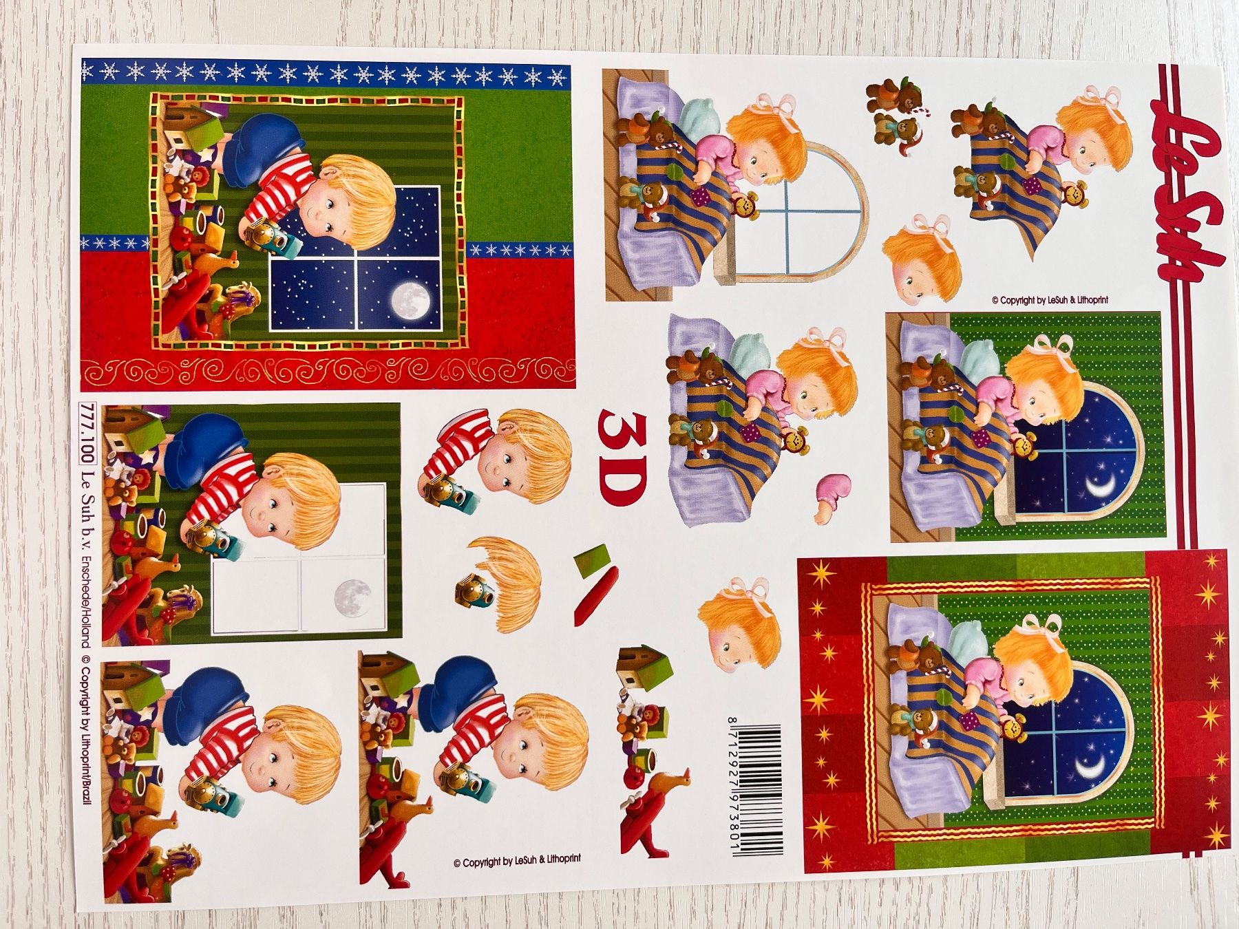 Kit bricolage: 1 Set Kartenbögen mit 10 Designs – Nuovo e nell'imballaggio originale da Büsserach venduto da bor_s88m 2