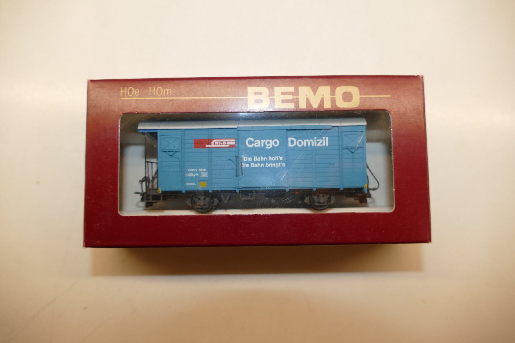 Bemo Modelleisenbahnen: Bemo H0m: RhB Güterwagen Cargo Domizil – Neu (gemäss Beschreibung) aus Niederhasli von rail-duerst