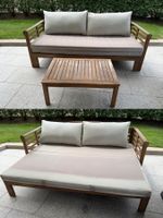 Gartensofa ausziehbar mit Tisch | Couch Sofa Liege