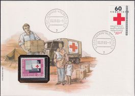 1983: LIEBESGABENPAKET +ROTES KREUZ auf Ersttags-Brief +B115