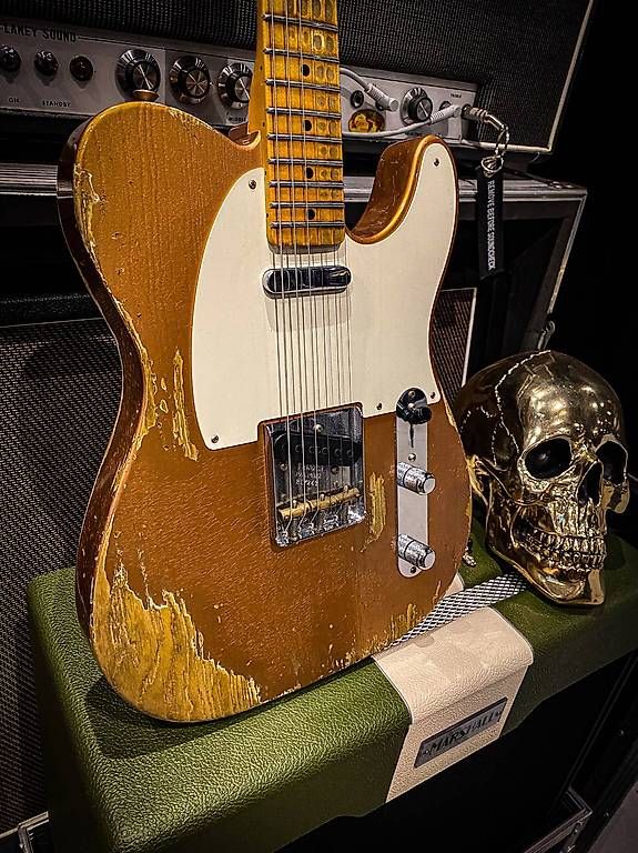 Musikinstrumente: Fender Telecaster '53 heavy relic aged copper 2017 – Gebraucht aus Montreux von Alligator-AMPS