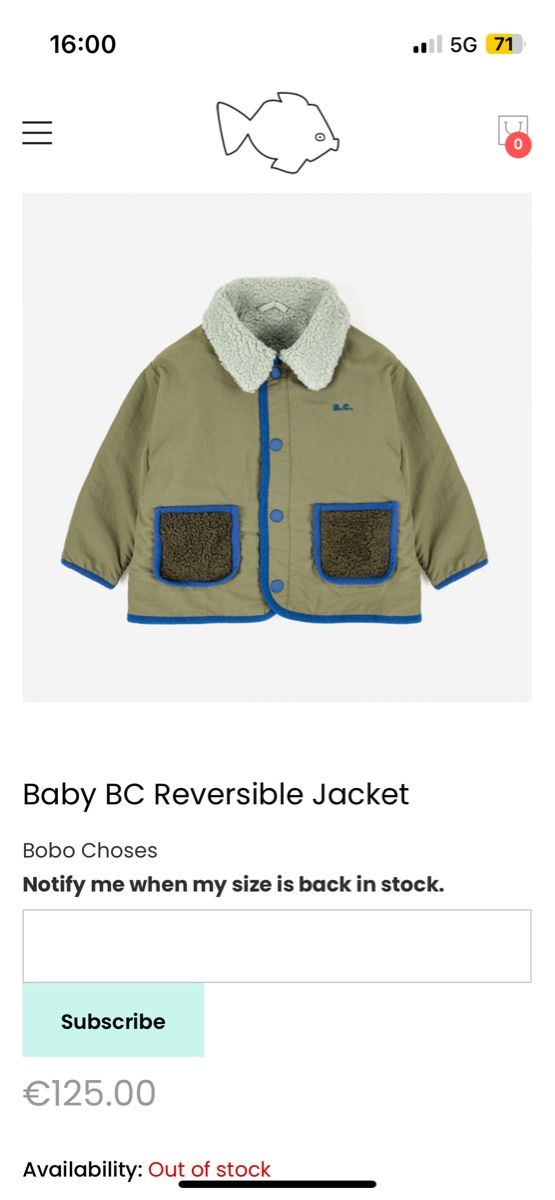 Vestes & Manteaux: Bobo Choses Jacke ca. 68 – D'occasion à Winterthur par han_vbh9 2