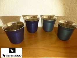 Nespresso PIXI 4Stück Tassen 80ml Edelstahl