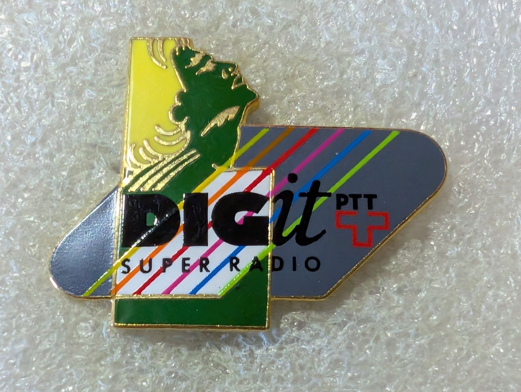 Placchette & Badge: Ansteckpin 172: PTT Digit – Usato da Oppligen venduto da Pin-Fall-Shop