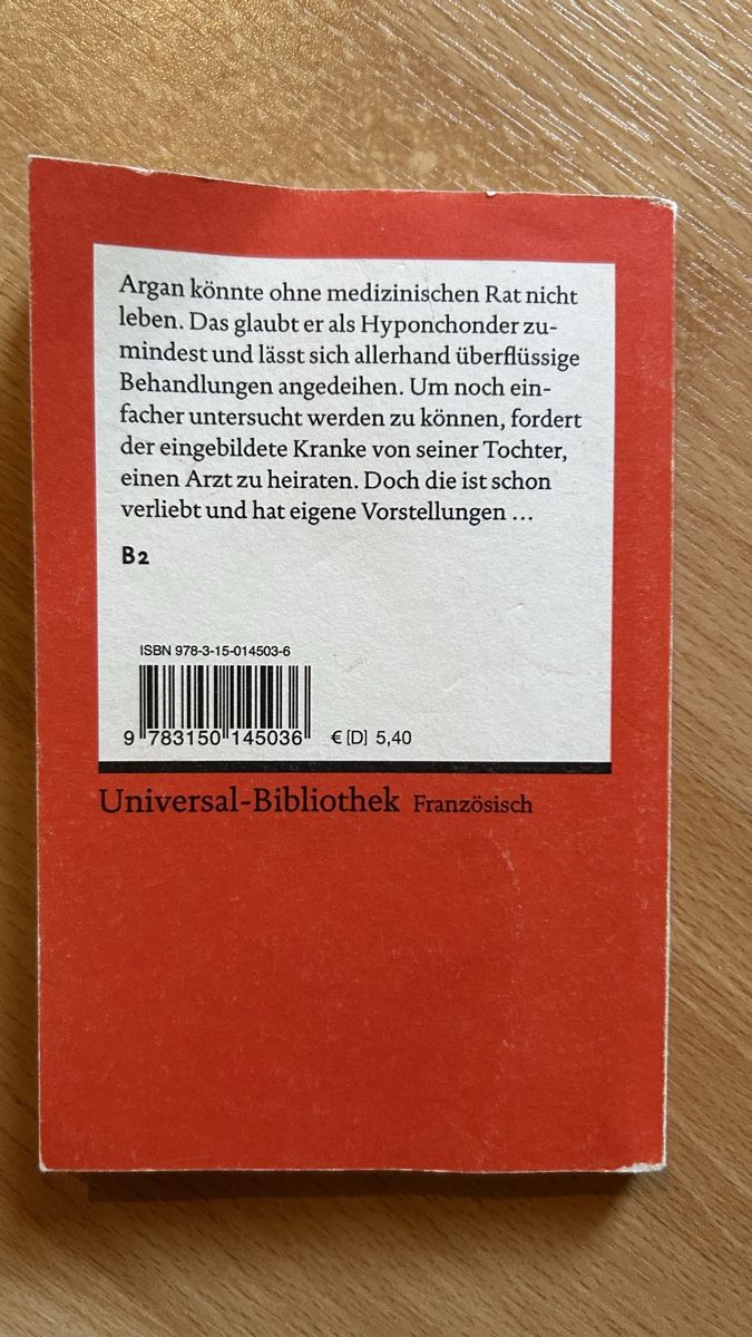 Libri: Le malade imaginaire - Molière – Nuovo (secondo la descrizione) da Reigoldswil venduto da har_yz6k 1