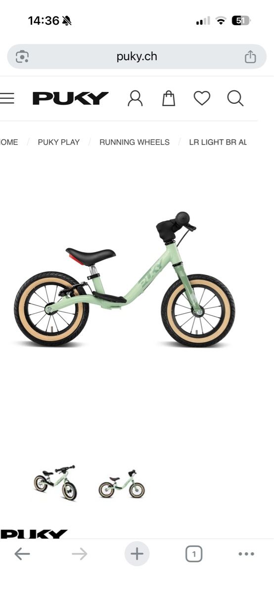 Puky Veicoli per bambini: Laufrad Puky LR Light Br Alu – Usato da Basel venduto da Jungsbande 1