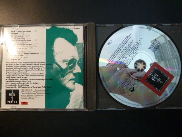 CDs: Gerry Rafferty - On a wing & a prayer – Gebraucht aus Au ZH von sikoku 1
