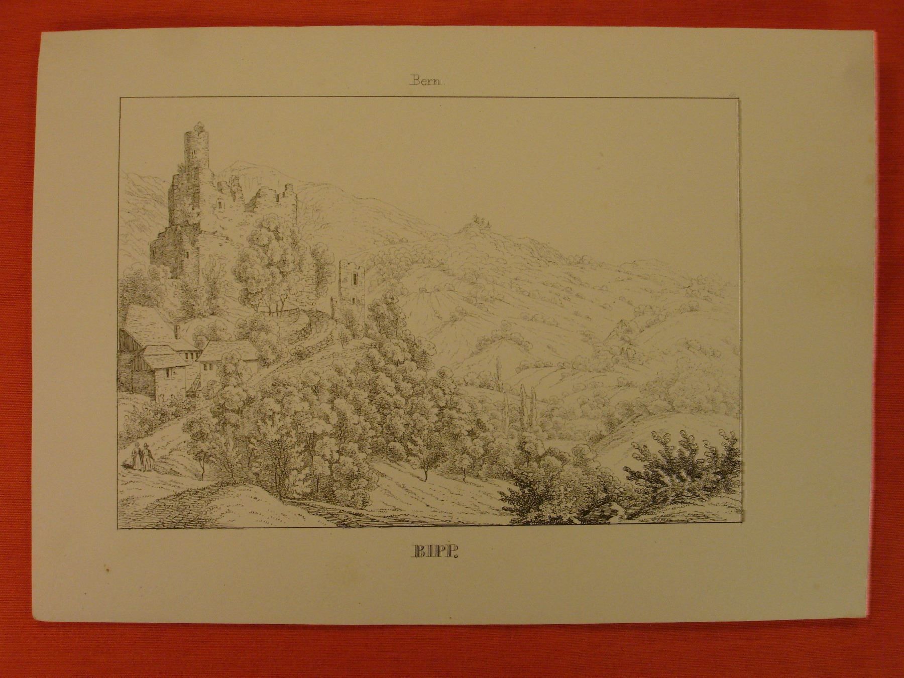 Grafiken & Lithographien: BIPP, BERN, LITHOGRAPHIE 1840 – Gebraucht aus Grüningen von Kartensammler 1