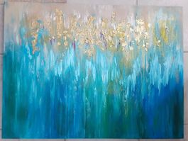 Acrylbild auf Leinwand 80x60 cm Sea Abstract