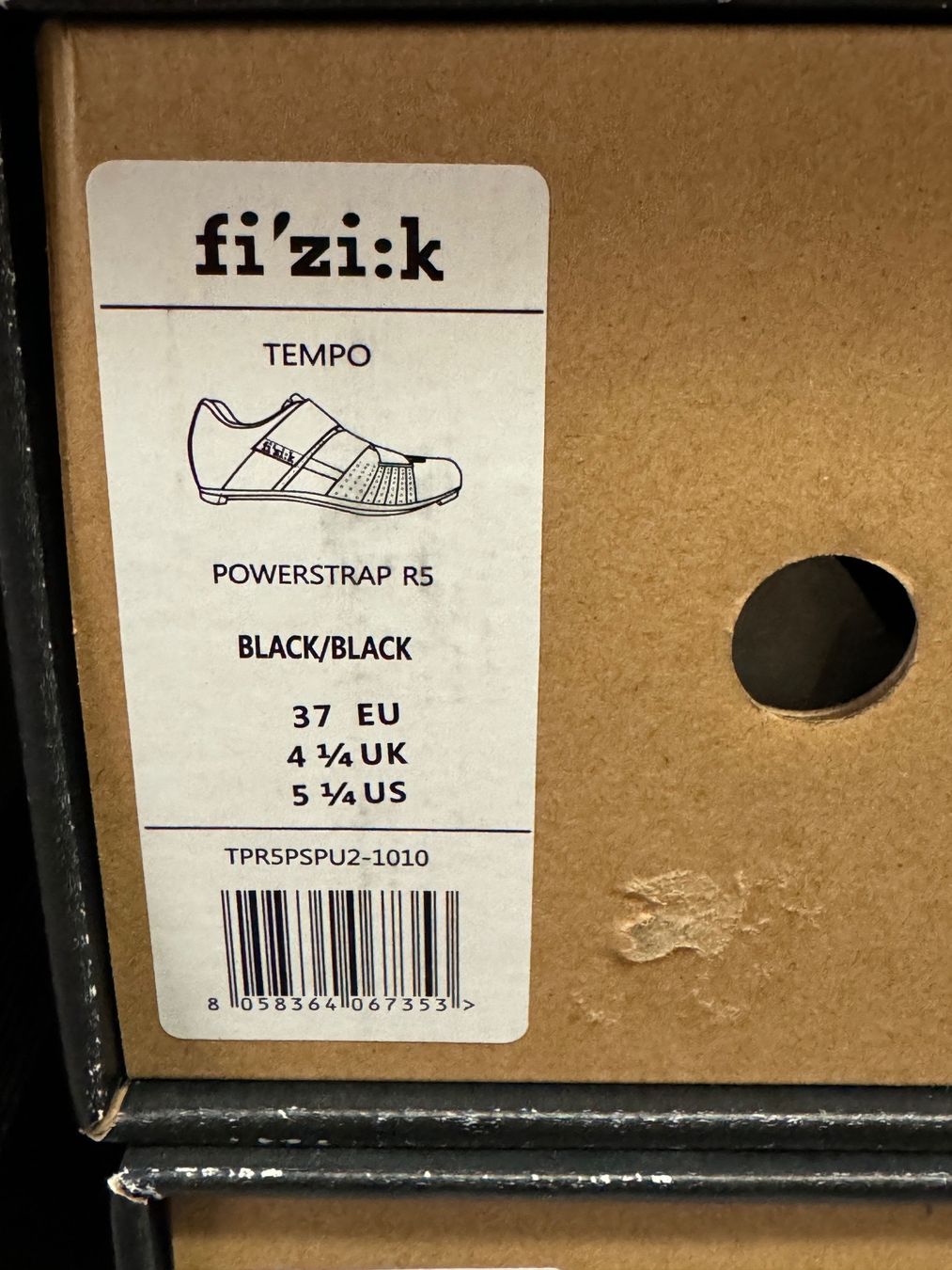 Fizik Scarpe da uomo: % Fizik Tempo Powerstrap R5 - Black, Gr. 37 – Nuovo e nell'imballaggio originale da Bern venduto da Disco_Cycle 3