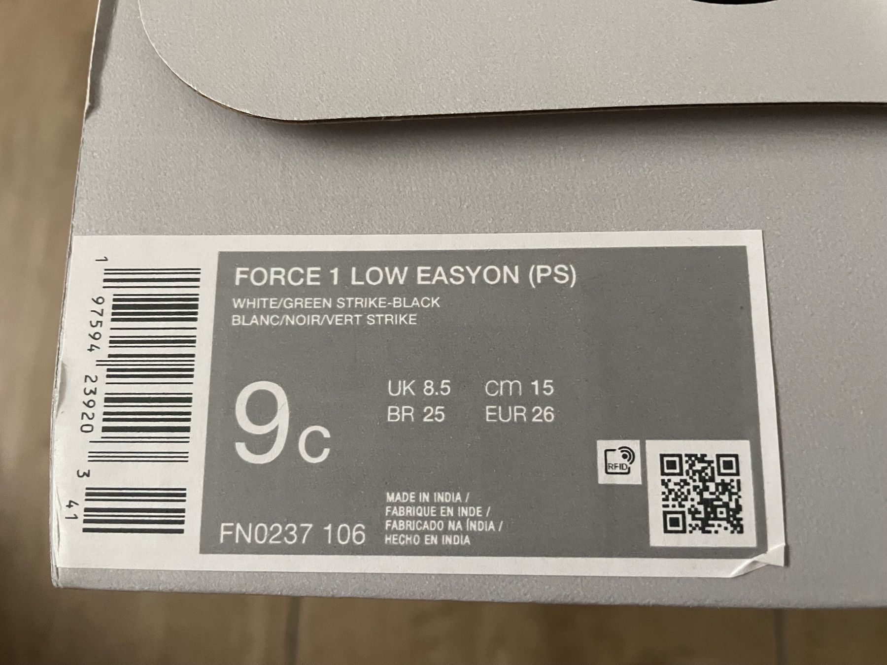 Nike Schuhe für Jungen: Nike Force 1 Easyon Gr. 26 NEU – Neu und originalverpackt aus Waltenschwil von hansnine 6