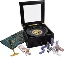 SET ROULETTE LUXE COMPLET BOIS - NOIR