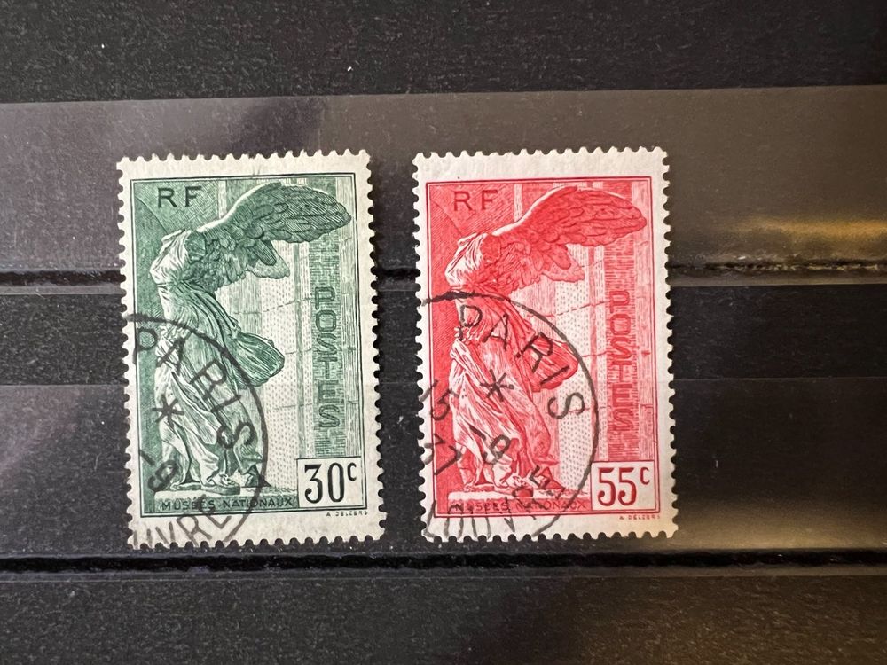 () Paire Victoire de Samothrace 1937 Oblitérée (Gebraucht) in Lausanne ...