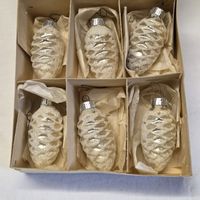 Weihnachtsschmuck Tannenzapfen 6 Stück Vintage..