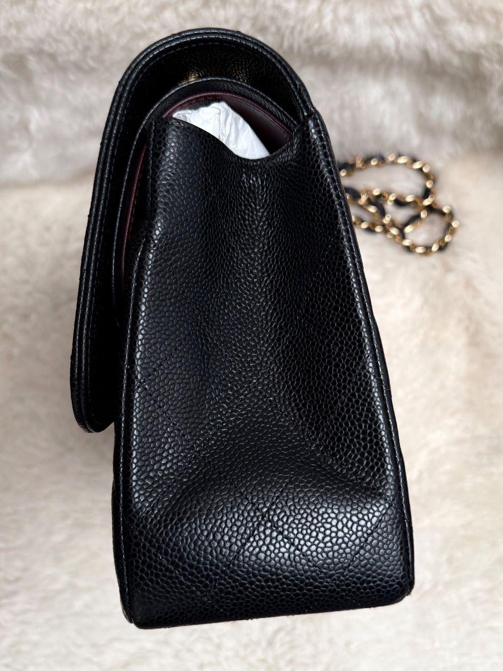 Chanel Borse da donna: Chanel large classic double flap, black caviar leather – Nuovo (secondo la descrizione) da Adliswil venduto da mun_k9pf 6