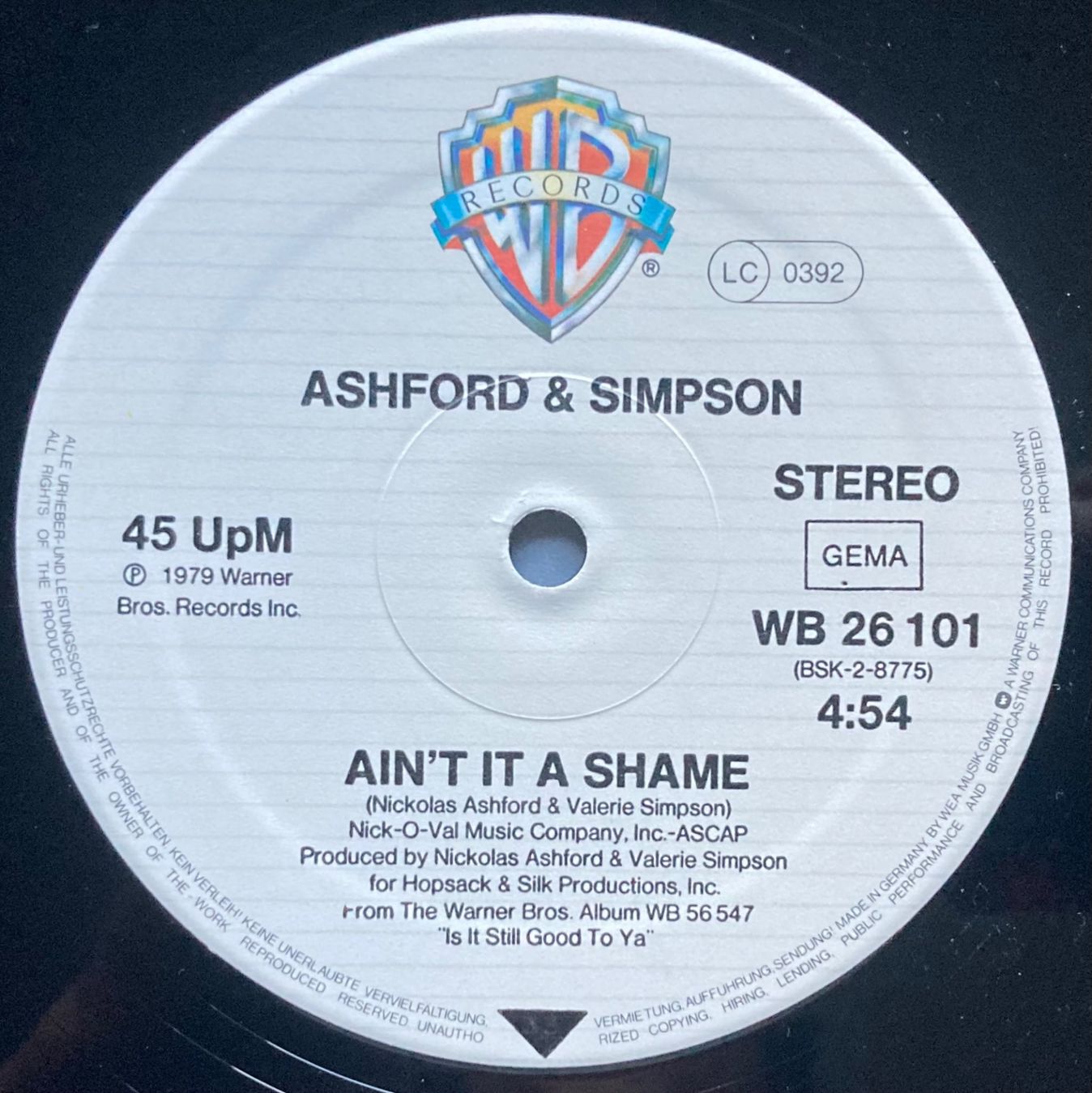 Dischi in vinile: ASHFORD & SIMPSON - FLASHBACK / AIN'T IT A SHAME – Usato da Poliez-Pittet venduto da Newtown-Records 3