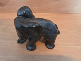 Dekorativer Elefant – Figur Skulptur schwarz ca. 12 cm