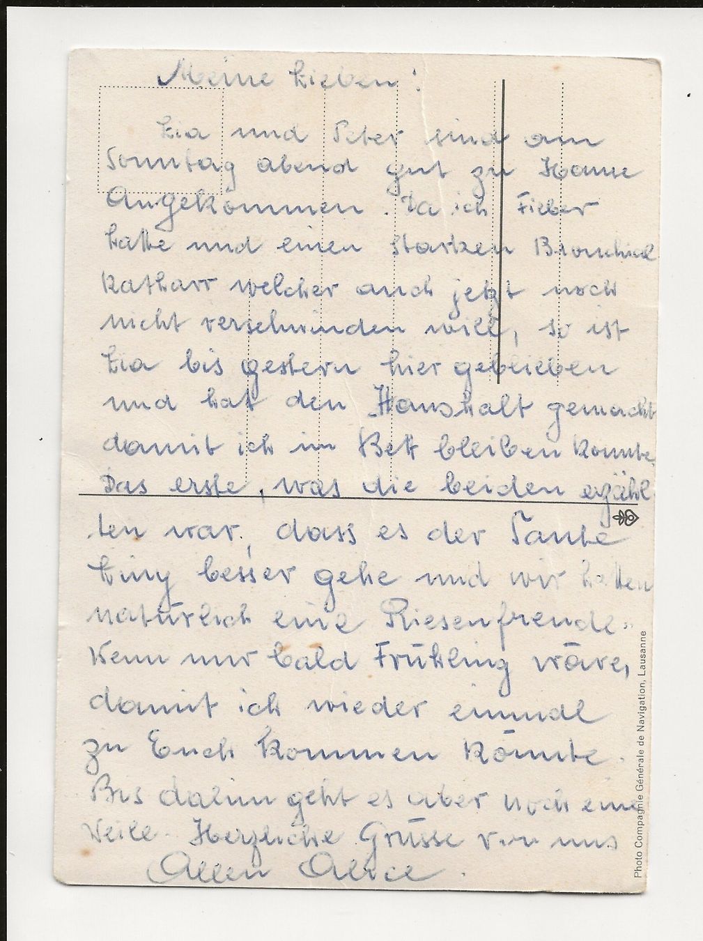 Ansichtskarten: AK ca.1950 Raddampfer Vevey – Gebraucht aus Greifensee von 315WDO 1