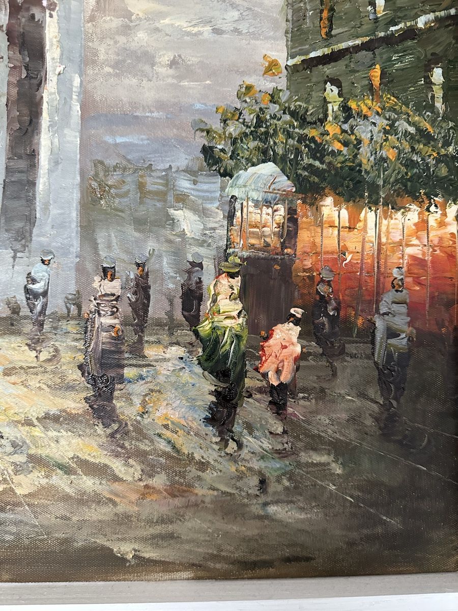 Dipinti: Ölgemälde Paris Strassenszene im Herbst – Usato da Schwerzenbach venduto da soleil111 2