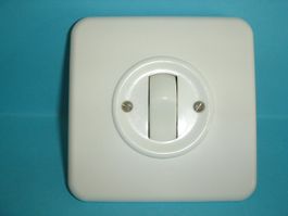 Schalter Wippen Schema6 UP Feller Antik gereinigt